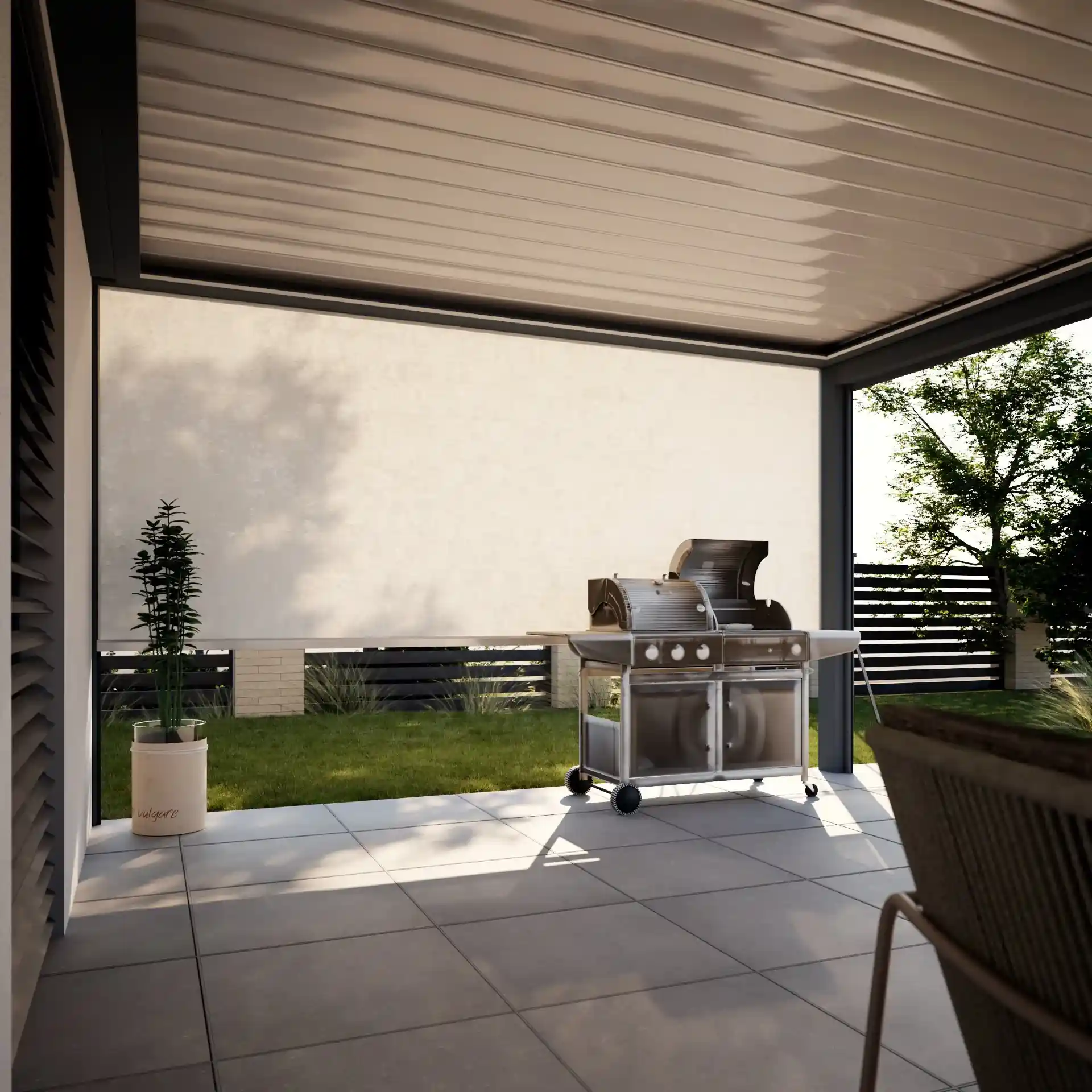 Hliníková bioklimatická pergola Rolux