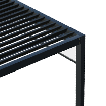 Střecha z hliníkových lamel